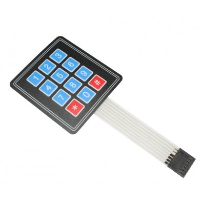 New 4 12 16 Key 4*4 Membrane Switch Keypad 1x4 3x4 4x4 Matrix Array Matrix Keyboard For Smart Car